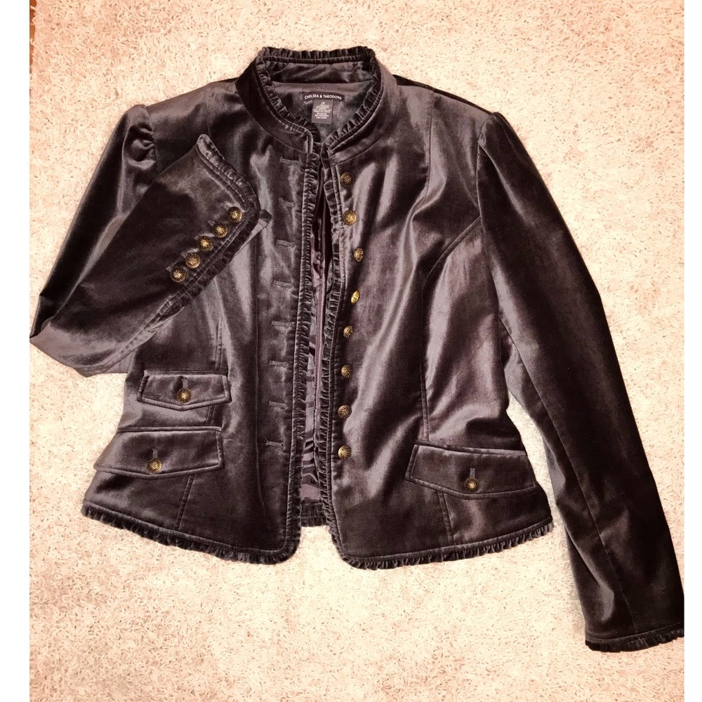 Chelsea & Theodore military style blazer